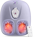 RENPHO Foot Massager Machine with Heat [2026 Upgraded] Shiatsu Foot Massager for Plantar Fasciitis Birthday Gifts for Women Men Cordless Control Best Gifts for Women/Mom/Wife Purple