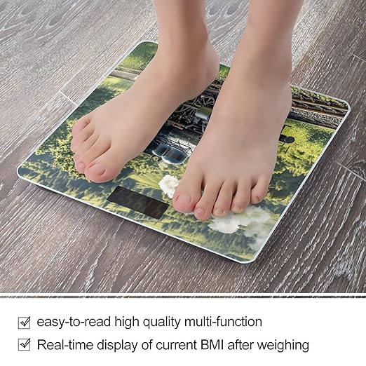 Steam Train Scale for Body Weight Smart Scales Digital Bathroom Scale High Precision Weighing Scales with Large Display Weighing Machine for People