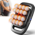 16 Head Massage Gun Deep Tissue Multi-Head Percussion Massager with 30 Speeds &amp 3 Modes Red Light Therapy Muscle Massager for Back Legs Waist Buttocks Quiet Powerful Body Massager Gray