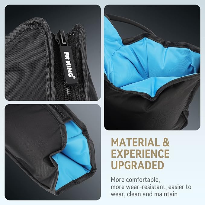 FIT KING Air Compression Leg Massager with Heat and Compression for Circulation and Pain Relief Full Leg &amp Foot Massager for Swelling Edema RLS with Pressure Sensor LCD Display for Dad Mom Wife