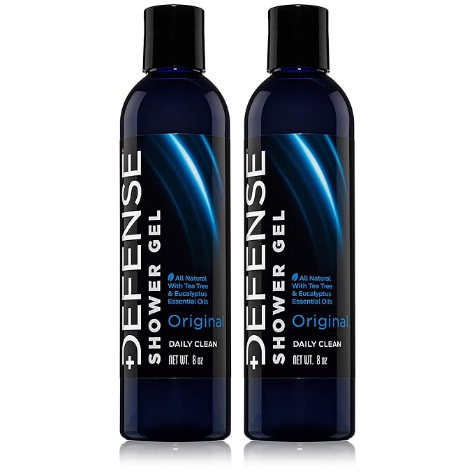 Defense Soap Original Body Wash Shower Gel 8 Oz (Pack of 2) Defense Original Body Wipes 40 Count &amp Defense Antifungal Medicated Bar Soap