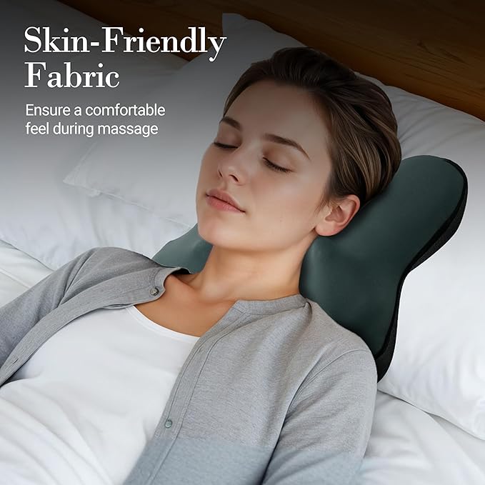 Cordless Back Massager FSA Eligible HSA Shiatsu Neck Massager with Heat for Muscle Pain Relief Kneading Massage Pillow for Neck Back Shoulder Birthday Day Gifts for Women Men