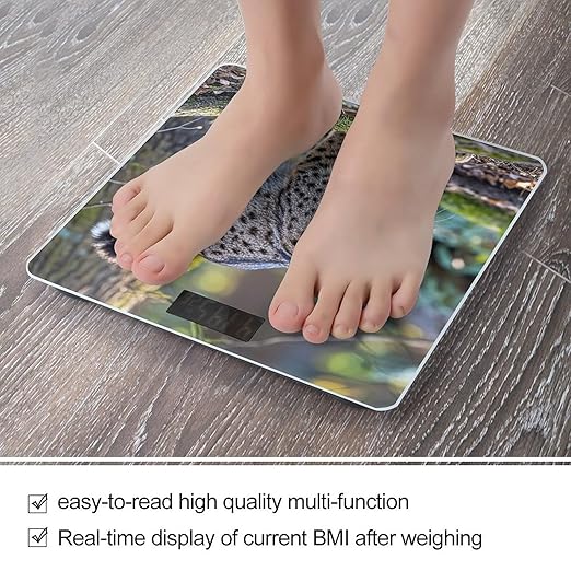 Wild Bobcat Scale for Body Weight Smart Scales Digital Bathroom Scale High Precision Weighing Scales with Large Display Weighing Machine for People