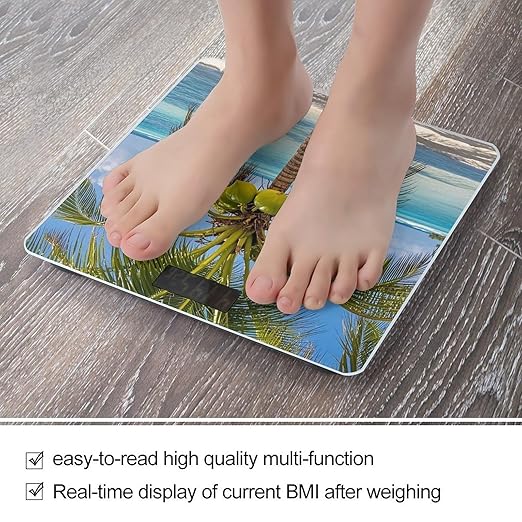 Coconut Tree Scale for Body Weight Smart Scales Digital Bathroom Scale High Precision Weighing Scales with Large Display Weighing Machine for People