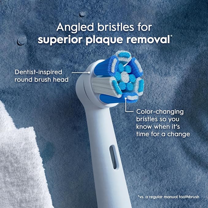 Oral-B iO Series Ultimate Clean Electric Toothbrush Replacement Brush Heads for an Oral-B Electric Toothbrush 4 Count Black