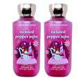Bath &amp Body Works Shower Gel Gift Set of 2 10oz Each (Twisted Peppermint)