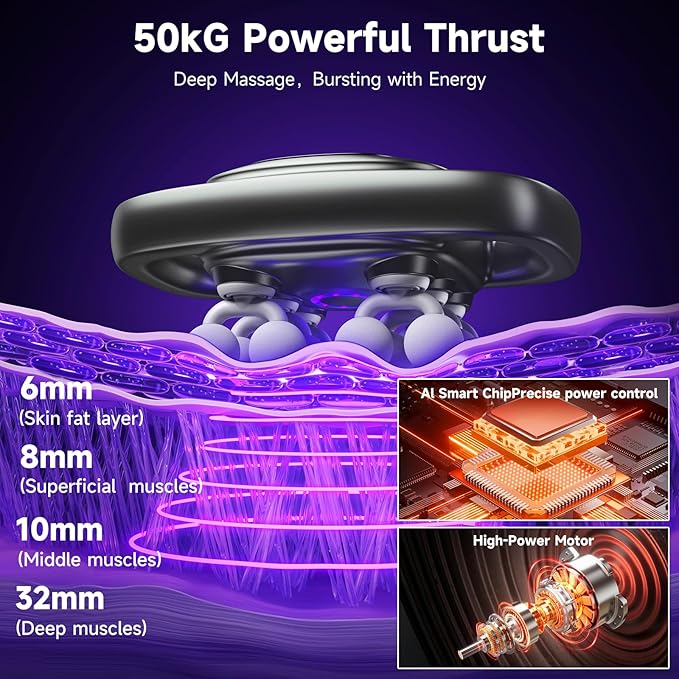 12 Head Massage Gun Massages Gun Deep Tissue With 3 Modes &amp 30 Levels Intensities Quiet Multi Head Massage Gun For Backs Shoulders Legs and Full Body Muscle Pain Relief Gifts for Men Women