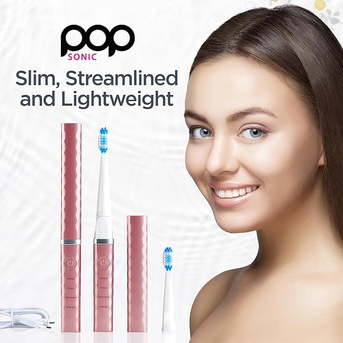 Pop Sonic USB Sonic Toothbrush Charge Anywhere (Rose Gold)