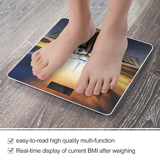 Backpack Airplane Scale for Body Weight Digital Bathroom Scale Precision Smart Weighing Scales with Clear LED Display Accurate High Precision Scales Weighing Machine