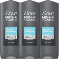 Dove Men + Care Body &amp Face Wash Clean Comfort 13.50 Oz (Pack Of 3) 2.16 Lb