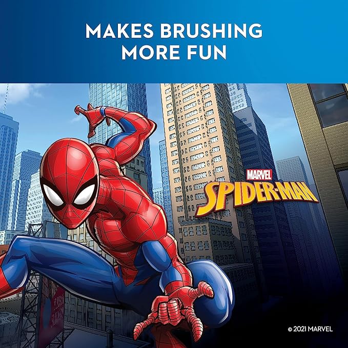 Oral-B Kids Electric Toothbrush Featuring Marvel's Spiderman for Kids 3+