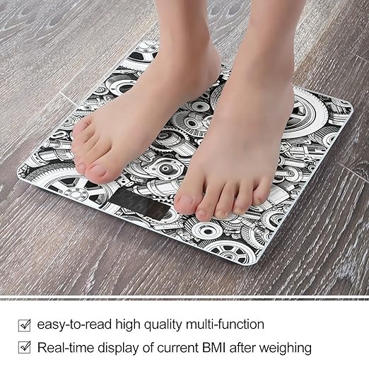 Automobile Car Parts Weight Scale Large Bathroom Scales Digital Weight with Bright LED Display Non Slip Automatic Weighing Scale Fashion Weighing Machine for Body