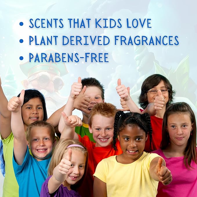 Kids Body Wash – Plant Based Gentle Moisturizer with Shea Butter – Safe for Sensitive Skin – Captain Cool Mist – 3 Pack (8 oz Each)