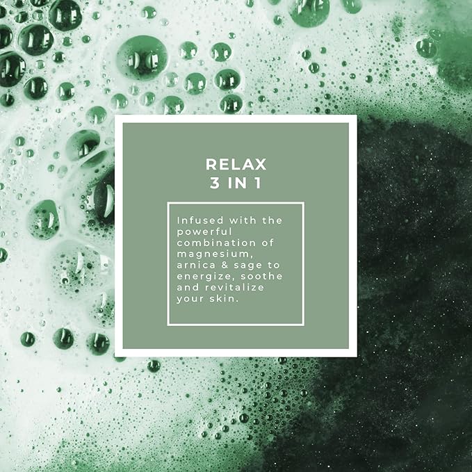 Pecksniff's Relax Magnesium 3-in-1 Arnica &amp Sage Shower Gel | 500ml /16.9 Fl Oz
