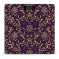 Men's Smart Scale for Body Weight Digital Bathroom Weighing Scale Automatic Switch Energy Saving Scale Floral Flowers Purple Gold Rose