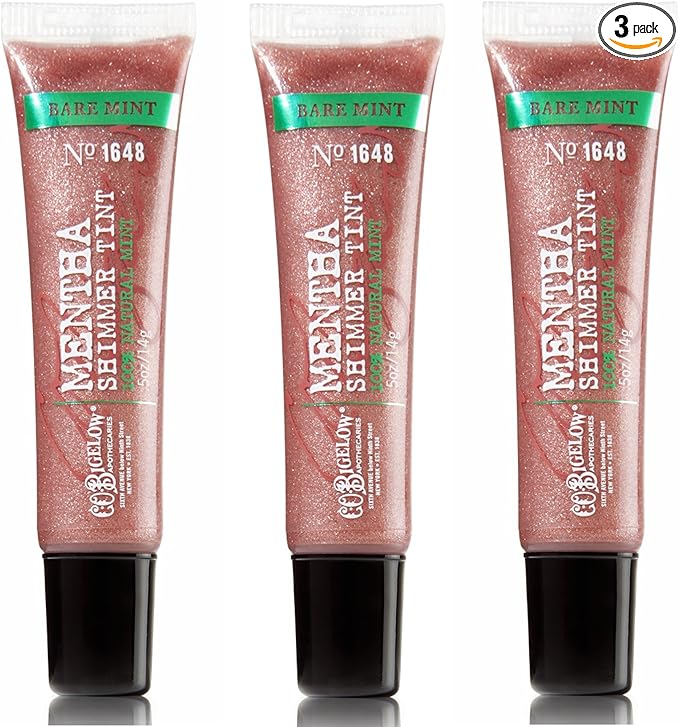 Bath &amp Body Works C.O. Bigelow 3 Pack Mentha Shimmer Tint Bare Mint #1648