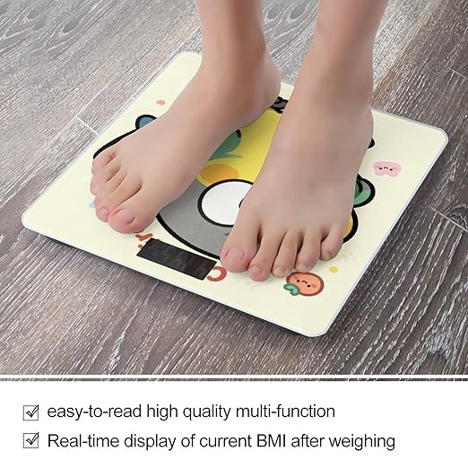 Chauffrey Smart Scale for Body Weight Digital Bathroom Scale Toughened Glass Weight Scale with Large LCD Backlight Display High Precision Scales Weighing Machine