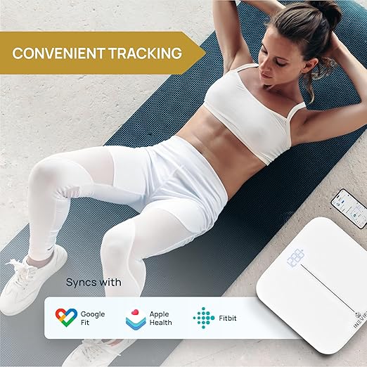 INEVIFIT Smart Bathroom Scale &amp Digital Kitchen Scale Fitness Bundle Complete Body Composition and Nutrition Tracking Solution with Batteries Included