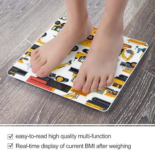Men's Smart Scale for Body Weight Digital Bathroom Weighing Scale Automatic Switch Energy Saving Scale Construction Bulldozer Excavator