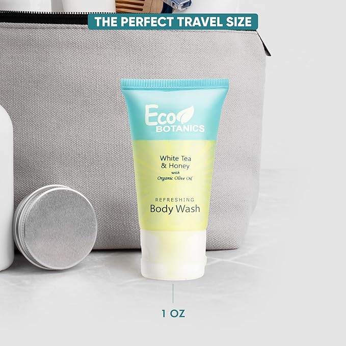 Eco Botanics Travel-Size Hotel Body Wash Soap 1 oz. (Case of 300)