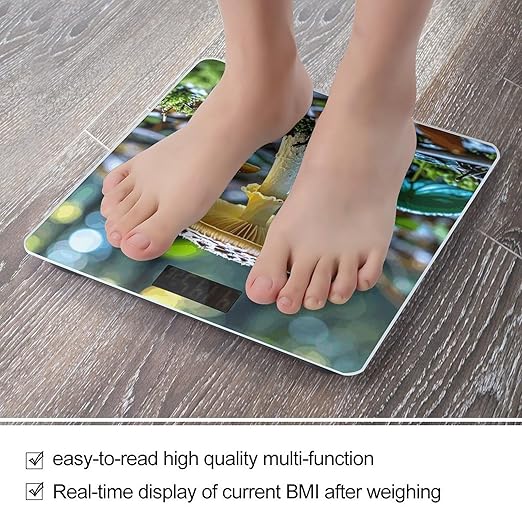 Mushrooms on The Ground Scale for Body Weight Digital Bathroom Scale Accurate Smart Weight Scales with Large Display Weighing Machine High Precision Scales