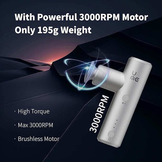 S1 Mini Massage Gun Percussion Massage Gun Deep Tissue for Body Muscle Relaxation Handheld Massage Gun for Women Portable Massage Gun for Gym Office Travel with 4Hour Battery