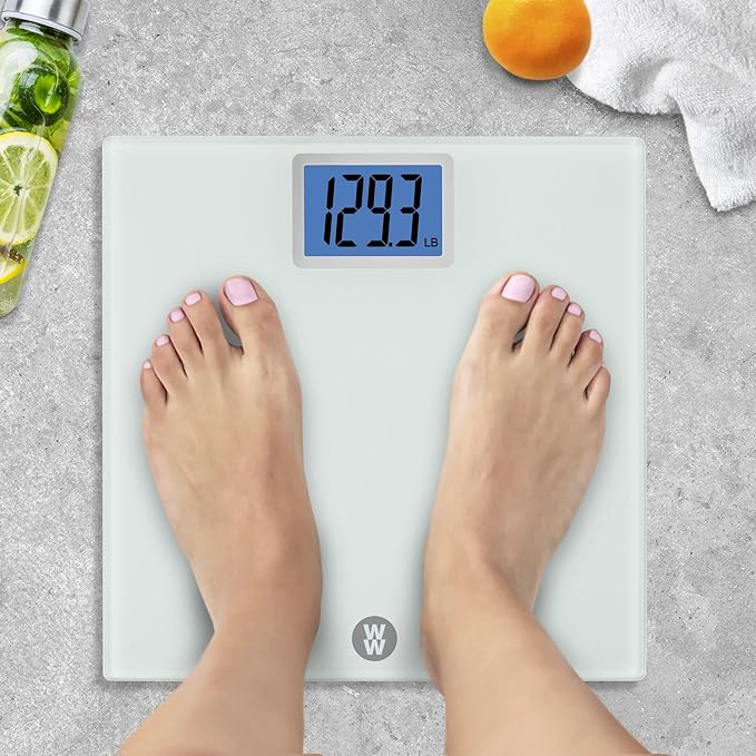 Weight Watchers Scales by Conair Scale for Body Weight Digital Bathroom Scale in White