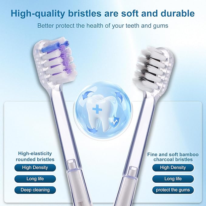 Electric Toothbrush for AdultsWave Oscillation &amp Vibration Sonic Tooth BrushBASS-Brushing Technique Travel Rechargeable Toothbrushes with 4 Soft Bristle Replace HeadsGifts for Men Women