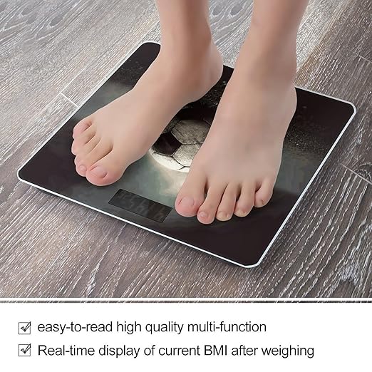 Sport Soccer Bathroom Scale Ultra-Bright Liquid Crystal Screen Weight Scale Accurate Bathroom Body Scales for Body Weight Bathroom Pet Home Bedroom Gift-Giving