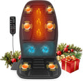 Back Massager with Heat Cooling Back Massager for Chair Chair Massager for Full Body Massage Deep Tissue Vibration Pad with 6 Vibration Nodes Jet-Black