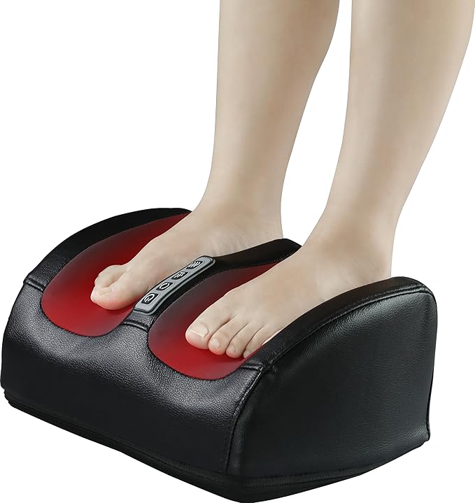 Shiatsu Foot Massager with Heat FSA Eligible HSA Foot Massager for Foot Massage and Calf Massage Foot and Calf Massager with Roller Gifts for Mom &amp Dad Valentines Day Gifts