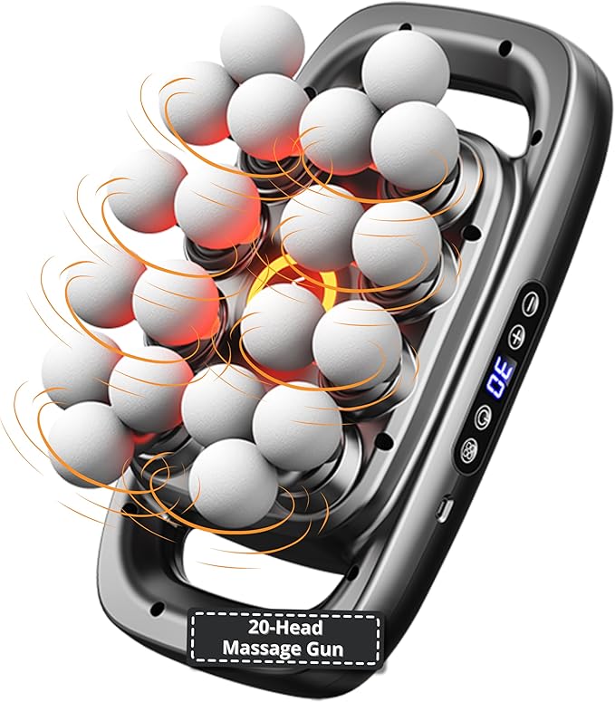 LEVILO 20 Head Massage Gun Deep Tissue for Neck Shoulder Back Massager – Percussion Massage Gun for Muscle Recovery – Quiet Portable &amp Powerful Full Body Tool – Ideal Gift for Men &amp Women