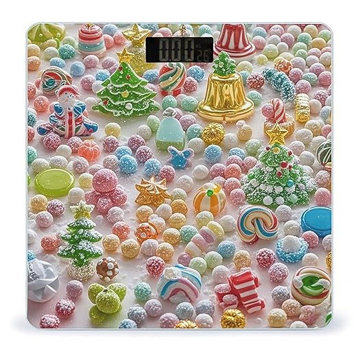 Colorful Candy Scale for Body Weight Highly Accurate Digital Bathroom Body Scale Digital Bathroom Scales for People Anti-Slip Large LCD Display Smart Scales