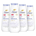 Dove Limited Edition Body Wash Winter Care 4 Count for Renewed Healthy-Looking Skin with 24hr Renewing MicroMoisture Gentle Cleanser Instantly Moisturizes Dry Skin 20 oz