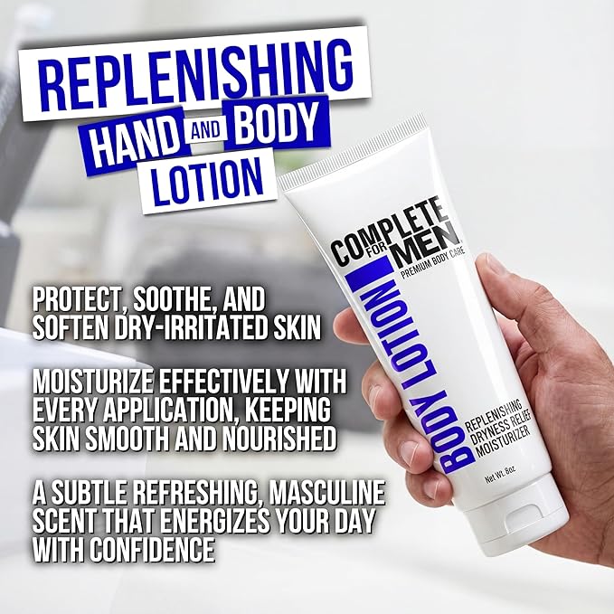 Men's Body Wash &amp Lotion Bundle: Cleanse Dirt and Odors Hydrate Skin for All-Day Moisturization Sulfate-Free Paraben-Free Skincare for Men Men's Shower Gel &amp Moisturizing Lotion