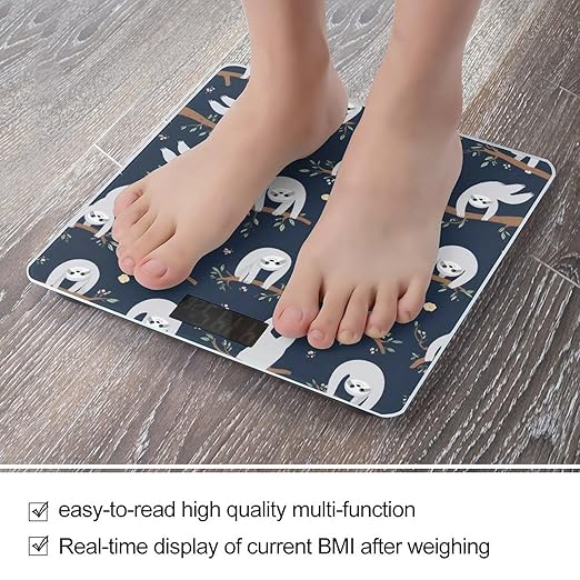 Smart Scale for Body Weight Automatic Switch Digital Bathroom Weighing Scale Cute Sloth