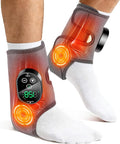 2 Pack Cordless Ankle and Foot Massager Ankle Massager for Pain Relief Feet Massager Ankles Heating Pad Foot Heating Pad Heating Pads for Ankles Feet Pain Relief Grey