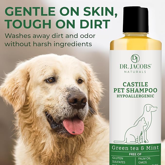 Dr. Jacobs Naturals Pure Castile Soap Liquid Body Wash Lavender - Plant Based Soap Infused with Vitamin E and Aloe Vera to Moisturize Dry and Sensitive Skin - Made in the USA - 32 oz Pack of 3