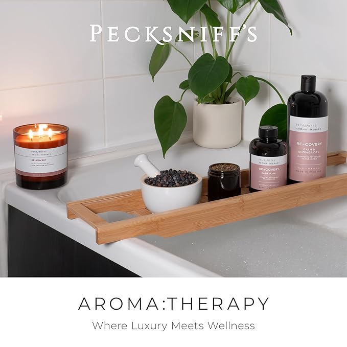 Pecksniff's Aroma:Therapy ReCovery Shower Gel – Luxurious Moisturizing Bath &amp Body Cleanser 1000 ml/33.8 fl oz Bottle