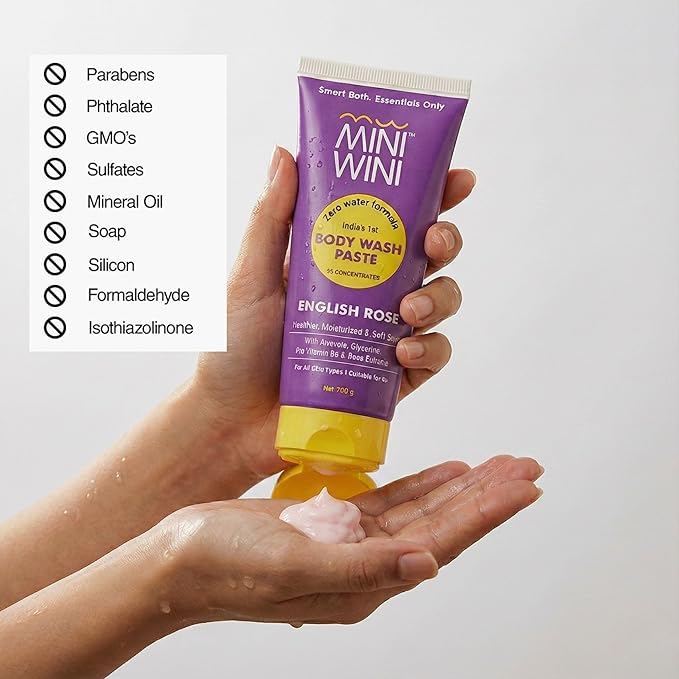 2 in 1 Travel size Body wash Paste - Waterless 3X Concentrated Shower Gel for Face &amp Body TSA Approved Aloe-Base for Sensitive Dry &amp Oily Skin Vegan Sulfate-Free 100g (3.2 fl oz)