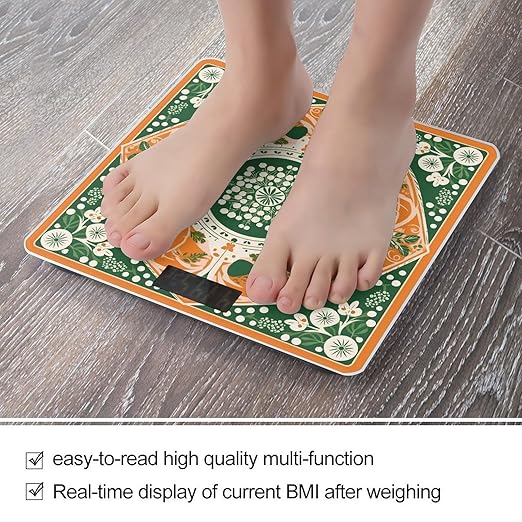 Specially Designed Patterns Smart Scale for Body Weight Accurate Bathroom Scale with LED Display Digital Weight Scales Weighing Machine High Precision Scales for Bath Home