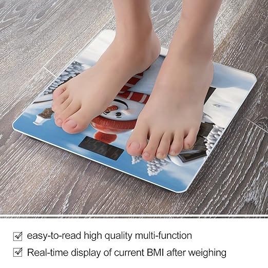 Sign Snowman Scale for Body Weight Digital Bathroom Scale Accurate Smart Weight Scales with Large Display Weighing Machine High Precision Scales