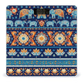 Smart Scale for Body Weight Digital Bathroom Weighing Scale Energy Saving Scale Indian Rug Paisley Ethnic Mandala Elephant