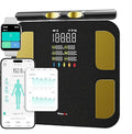 Behnke Pro Max Smart Body Scale with 8 Electrodes – Body Composition Scale with 28 Metrics Weight BMI Body Fat Muscle Mass Visceral Fat BMR Bluetooth App
