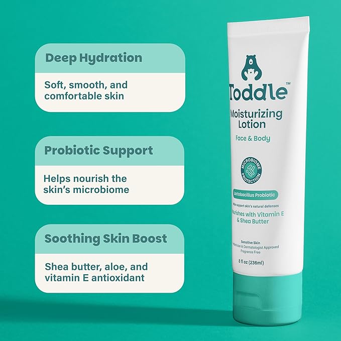 Bath &amp Moisture Duo – Gentle 3-in-1 Wash and Probiotic Baby Lotion (8 oz Each)