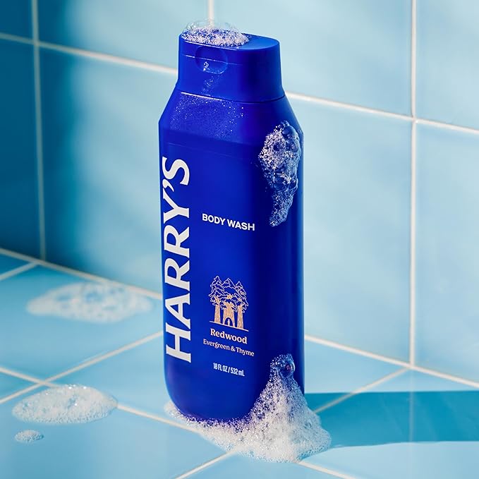 Harry's Men's Body Wash - Redwood - (3 Pack) 18 fl oz - Shower Gel for Men - No Parabens Sulfates or Dyes