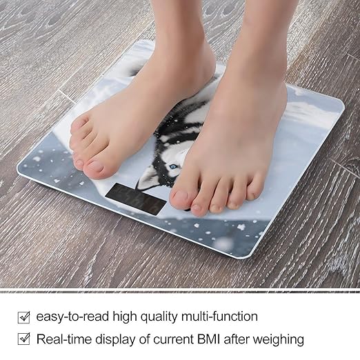 Animal Dog Weight Scale Cute Bathroom Scale for Body Highly Accurate Digital Weighing Machine for People Compact LCD Display Scales with Sturdy Toughened Glass Scales