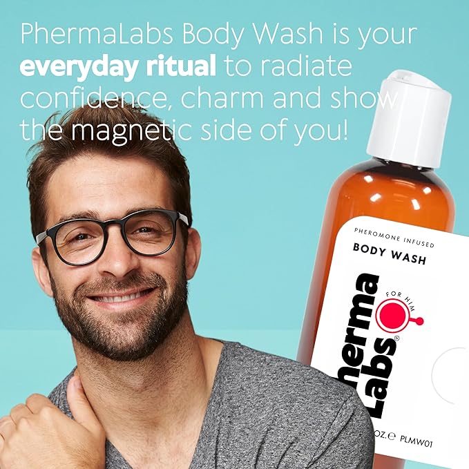 Men's Body Wash with Pheromones 9.6 Fl Oz (All Night Scent)
