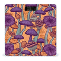 Hippie Art Mushrooms Digital Bathroom Scale for Body Weight Weighing Scale with Backlit LCD Display High Precision Measurements &amp Measures Weight Up to 180kg