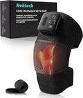 Nekteck Knee Massager with Heat - Cordless Heated Knee Brace with Vibration for Pain Relief Rechargeable Knee Heating Pad with 5 Heat Levels and 3 Massage Mode Ideal Gift for Mom Dad